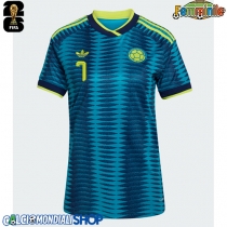 Maglie da calcio Colombia Luis Diaz #7 Seconda Maglia Femminile Mondiali 2026  Manica Corta